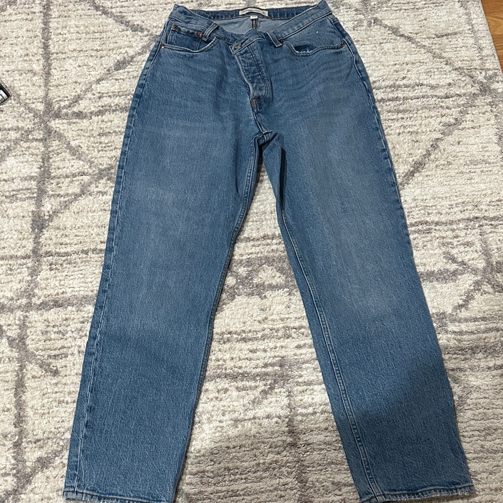 Abercrombie & Fitch curve love high rise dad jeans
